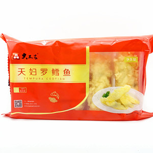 大品家天妇罗鳕鱼400g/10枚 油炸鳕鱼块香酥鱼排速冻油炸海鲜小吃