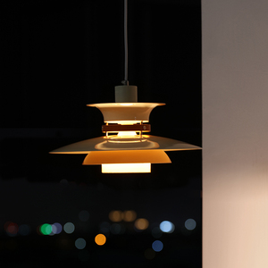 宫盏记北欧丹麦餐厅吊灯日式设计师款创意PH5客厅卧室吧台灯饰具