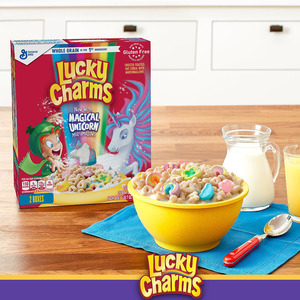 美国通用磨坊 lucky charms 无麸质彩虹麦片547克 彩虹棉花糖