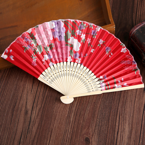 女式古典竹扇日本和风复古风折扇迷你中国风古典旗袍扇折叠小扇子