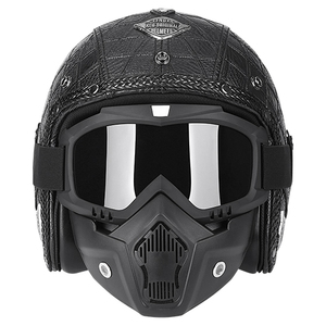 复古大头头盔男士半盔大头围65cm复古大号大尺码大尺寸66头围4xl