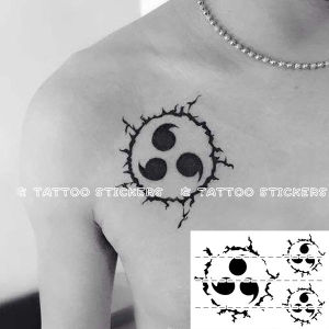 半永久 火影忍者佐助咒印 图腾纹身贴防水女持久高级感霸气辣妹