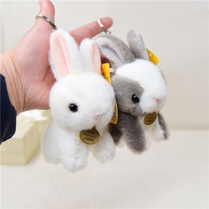 可爱小兔子毛绒玩具儿童礼物生肖兔小挂件钥匙扣包包饰品书包挂饰
