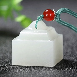 00玉赐平安旗舰店天猫天然新疆和田玉貔貅摆件玉玺羊脂白玉籽料皮丘