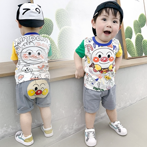 男童夏装婴儿童装1-3岁男小童洋气套装宝宝夏季短袖两件套韩版潮2