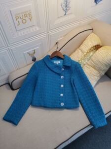 蓝色香风套装女新款外套吊带半裙洋气减龄3件套2020新款小香风