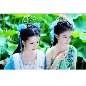 泱月古风热卖欢天喜地七仙女蓝儿同款定制cos古装浪漫唯美摄影