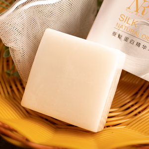 蚕丝蛋白精华皂清洁肌肤全身去黑头粉刺痘痘控油洗发拉丝皂洁面