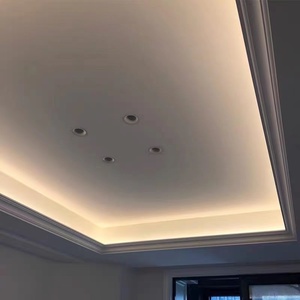 双眼皮向上打光洗顶线条灯单边铝槽回形吊顶灯槽氛围灯线性洗墙灯