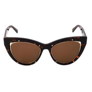 欧美代购MCM Havana 太阳眼镜女士正品时尚防紫外线猫眼棕色墨镜