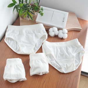 纯白色舞蹈内裤 50支薄棉柔软舒适透气 女童儿童三角底裤 两枚装