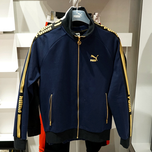 puma彪马 luxe pack track jacket 杨洋同款拼色立领外套 579085