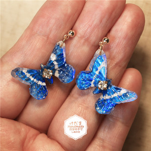 初墨饰品旗舰店天猫天然灰月光女神水晶蝴蝶手链女招财转运珠手串