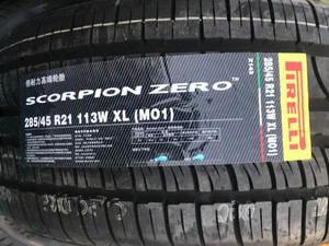 倍耐力轮胎285/45r21 scorpion zero 113w mo1奔驰g级amg