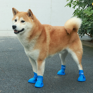 狗狗雨鞋春夏季柯基泰迪雨衣鞋子防掉宠物小型犬脚套防脏防水雨靴