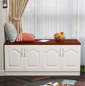 简欧飘窗柜矮柜地柜阳台柜可坐炕柜窗台柜电视柜现代储物柜低边柜