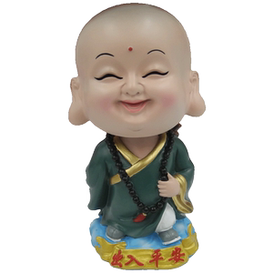 沙弥小和尚汽车摆件