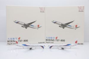 YUModel78001  1：400 大连航空 B737-800 B-1218 合金飞机模型