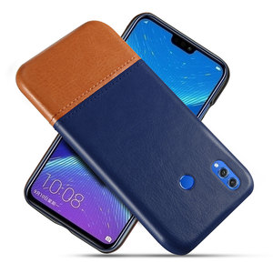 适用于华为荣耀8x手机壳素皮拼接荣耀8x保护壳 手机保护套贴皮壳