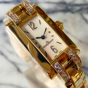 积家表 翻转手表系列 石英女士腕表 q3288420 真钻刻度lny