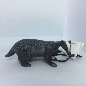思乐schleich 绝版动物模型 14650 獾 欧洲獾 专柜正品