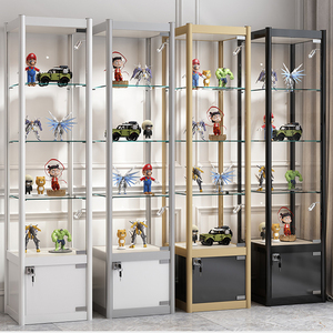 手办展示柜模型玩具透明玻璃展柜头盔高达乐高家用收纳柜礼品柜子