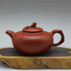 含苞待放 大红袍 顾江明 纯手工 作品 宜兴 茶壶 茶具 紫砂壶