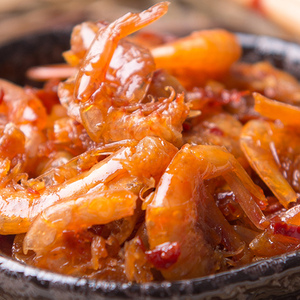 湖南特产长沙口味虾香辣基围虾麻辣即食下饭菜拌饭180g麻辣包邮