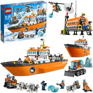 lego乐高60062 city城市极地北极破冰船极地碎冰船拼装轮船积木