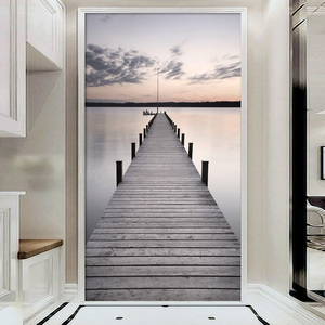 大型竖型壁画3d立体墙纸