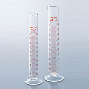 玻璃量筒100高精度刻度量杯10/20/25/50/200/300/500mlasone进口
