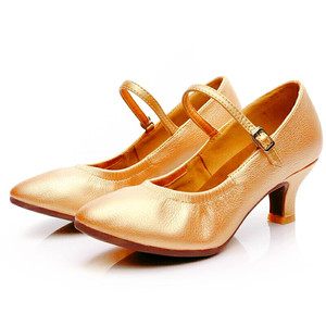 摩登舞鞋女华尔兹成人软底中跟室外交谊舞鞋广场舞拉丁国标舞蹈鞋