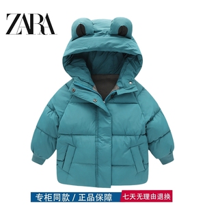 【三折专区】品牌撤柜冬季新款儿童加绒外套连帽保暖棉衣