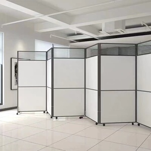 定制工厂车间活动隔断墙办公室移动屏风折叠门可写字简易推拉屏风