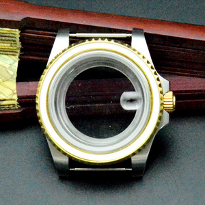 介金手表表壳配件40mm实心底盖适合nh35 nh36机心壳