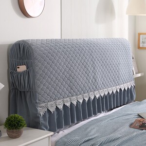 软包床头套罩床头大靠背居家防尘罩网红可拆洗简约现代通用保护套