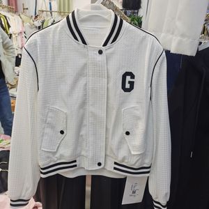 eleven-11拾壹 22ea1085女装2022春立领短款夹克休闲外套上衣309