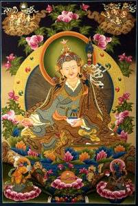 5d魔方钻石画莲花生大士满钻圆钻客厅佛像点贴钻十字绣莲师佛新款