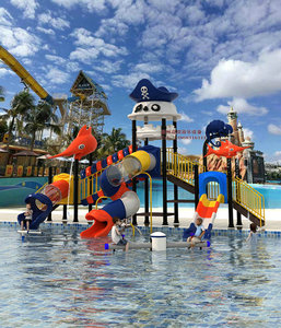 大型水上滑滑梯游泳池儿童水寨成人戏水乐园娱乐游乐设施定制设备
