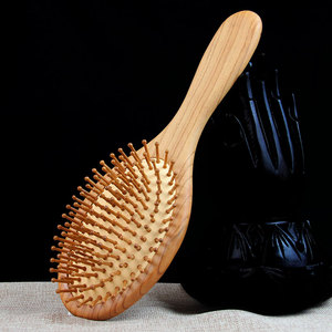 桃木气垫梳子枣木气囊按摩梳洗漱清洁用品头皮护理木梳