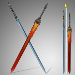 仙剑4 游戏武器道具模型  云天河 望舒剑羲和剑全金属未开刃