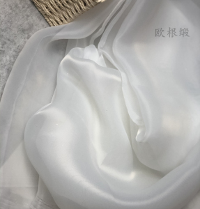 柔软白色欧根缎DIY 饰品纱欧根纱 婚纱礼服面料布料