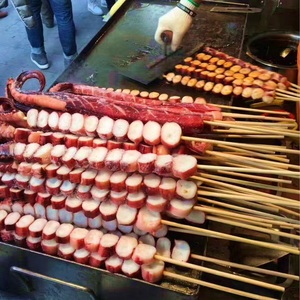 霸王八爪大串章鱼串章鱼切片烧烤王八爪足章鱼足海鲜串烧
