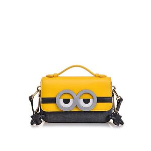 fion/菲安妮2020春夏女包 可爱小黄人手提包斜挎单肩包卡通小方包
