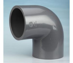 锚牌日标PVC-U灰色排水给水管件 内径60mm DN50 2寸 UPVC90度弯头