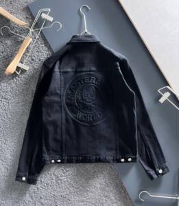 代购mastermind japan22新款mmj骷髅头宽松牛仔夹克长袖外套