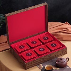 高档木纹空礼盒铁观音一斤摆泡空包装盒岩茶红茶肉桂水仙泡袋礼盒