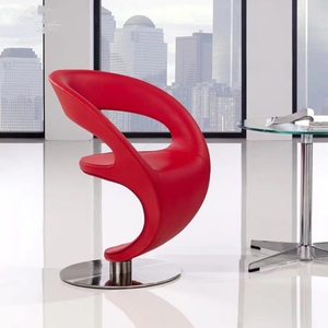 布艺蝴蝶吧台凳椅现代概念休闲艺术生活创意前台坐具几何咖啡椅子