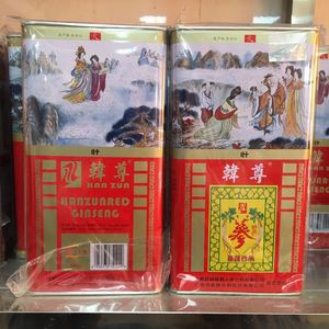 大韩民国嘉韩别直参 韩尊高丽参150克20支天字6年根装铁盒包装