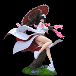 特价火影忍者gk优米yomi日向雏田白无垢和服撑伞国产雕像模型手办